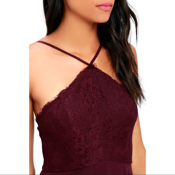 Everlasting enchantment burgundy maxi dress - Picture 2 of 7